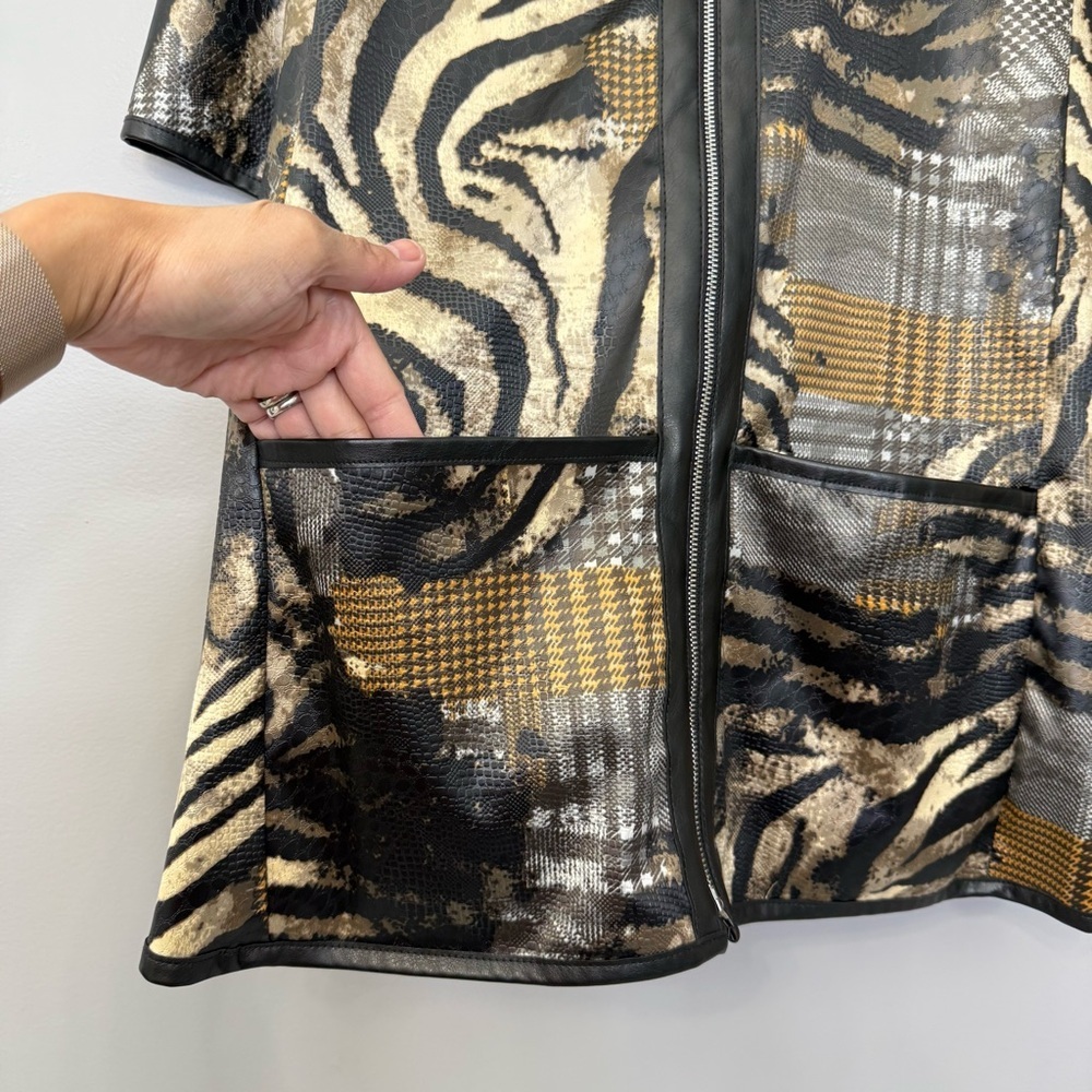 Joseph Ribkoff Animal Print Jacket sz US 14 - Picture 13 of 17